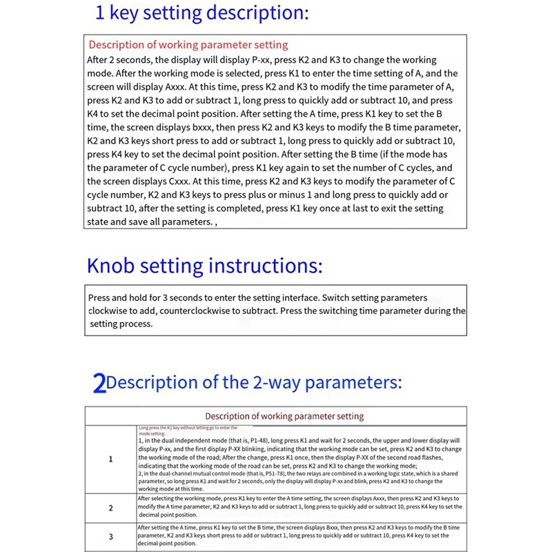 Módulo de relé de atraso de tempo ajustável FULL-DC 24V 10A 32 modos LED Digital Timming Trigger Temporizador Interruptor de controle Ciclo de pulso
