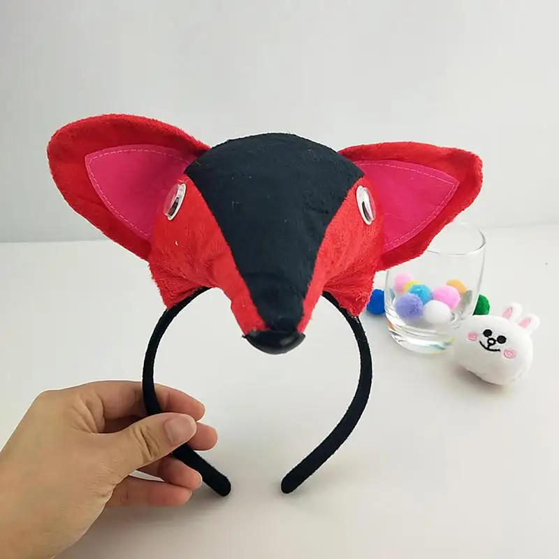 Furry Animal Foxs Ear Hair Hoops Party Cosplay Fur Hairband Girls Fashion Halloween Anime Headbands Headwear Hair Accessories