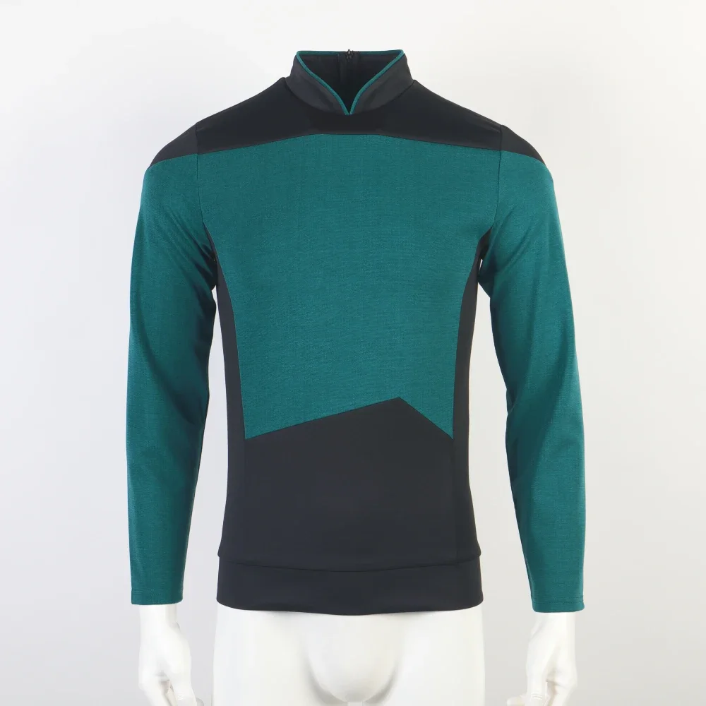 Star TNG The Next Generation Trek Red Yellow Blue Shirt Uniform Cosplay Costume For Men Coat Halloween Party - view 4