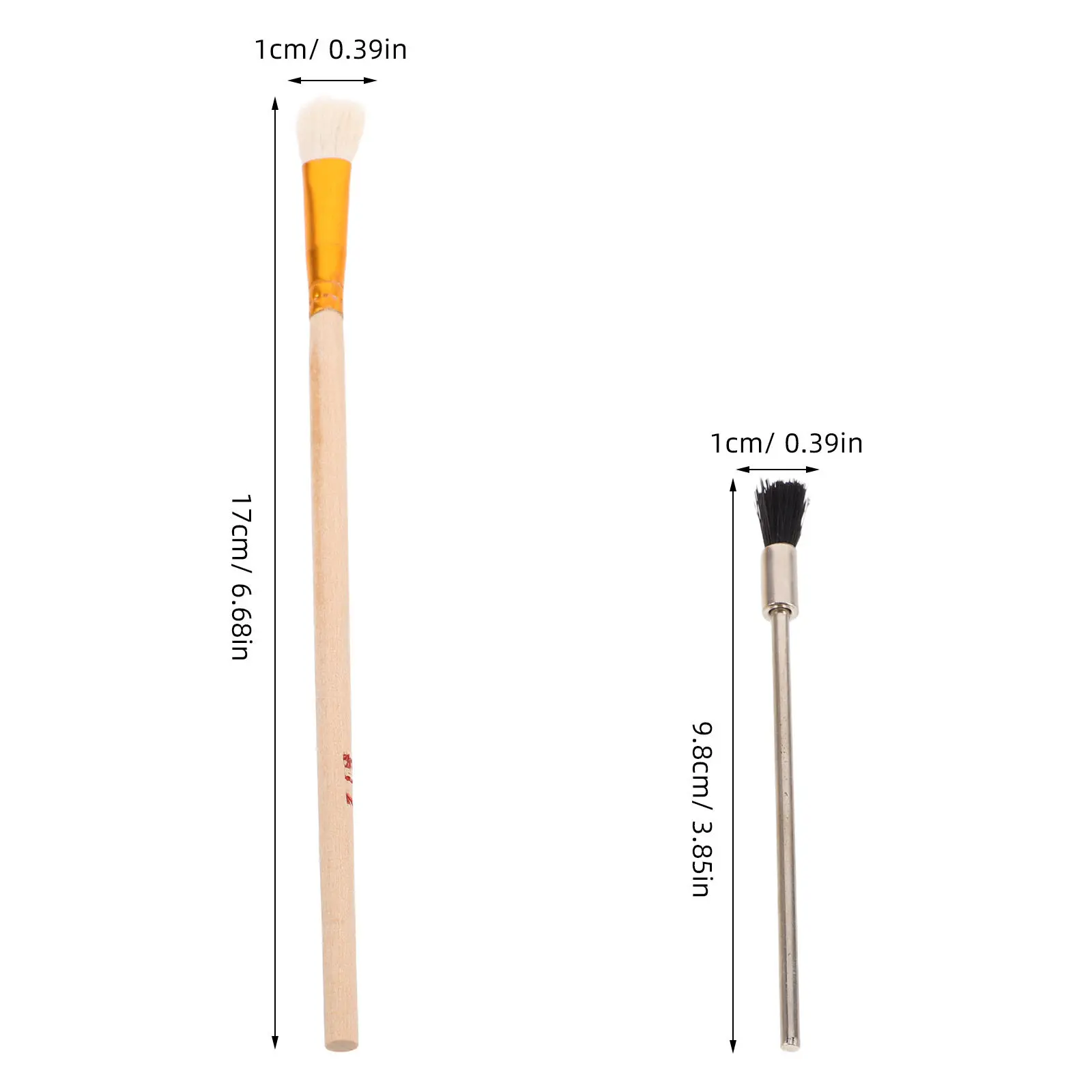 4Pcs Airbrush Cleaning Kit Compact Lightweight Cleaning Brushes for Airbrush Sprayer Pens Nozzles and Small Accessories