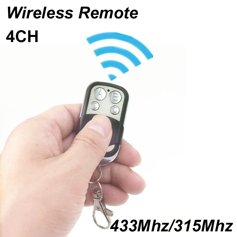 

Wireless Remote Control Switch Receiver Module 433Mhz/315Mhz 4 Channel 4CH Clone Cloning Duplicator Code Key 3.6V 12V 24V