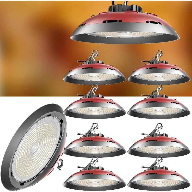 Lightdot High Bay LED Shop Lights 250W(260x1W Chip) 37500lm 5000K High Bay LED Lights,AC100-277V UFO LED High Bay Lights US Plug