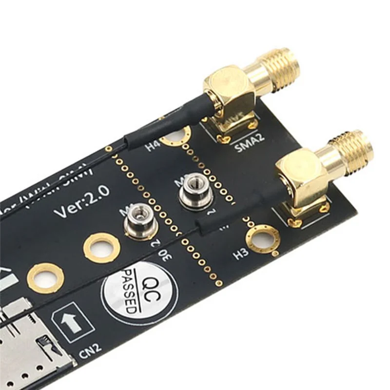 AY14 -M.2 Key-B Wireless Module Adapter With SIM Card Slot Black Plastic For NGFF 3042 3052 M2 B Key Card