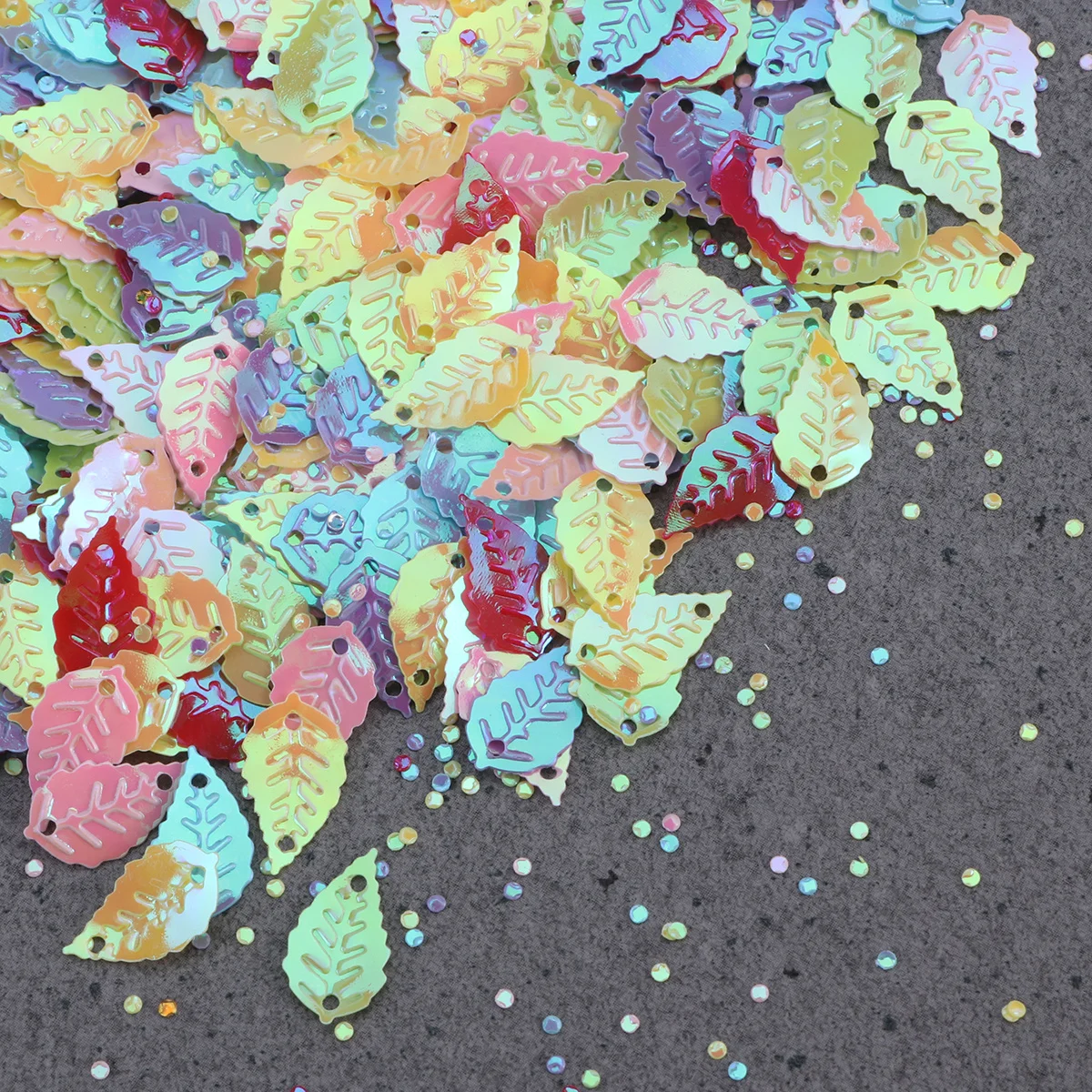 ترتر ملون لامع على شكل ترك لمشاريع فنية يدوية ذاتية الصنع تصميم مروحة تزيين ثقوب قابلة للالتصاق ترتر حرفي #5