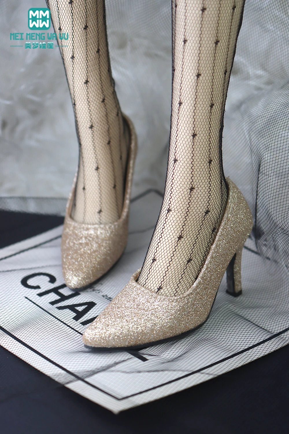 BJD Doll Leather Shoes 58-60cm 1/3 SD DD Toy Ball Joint Doll Fashion Pointed Toe Heel Gift for Girls