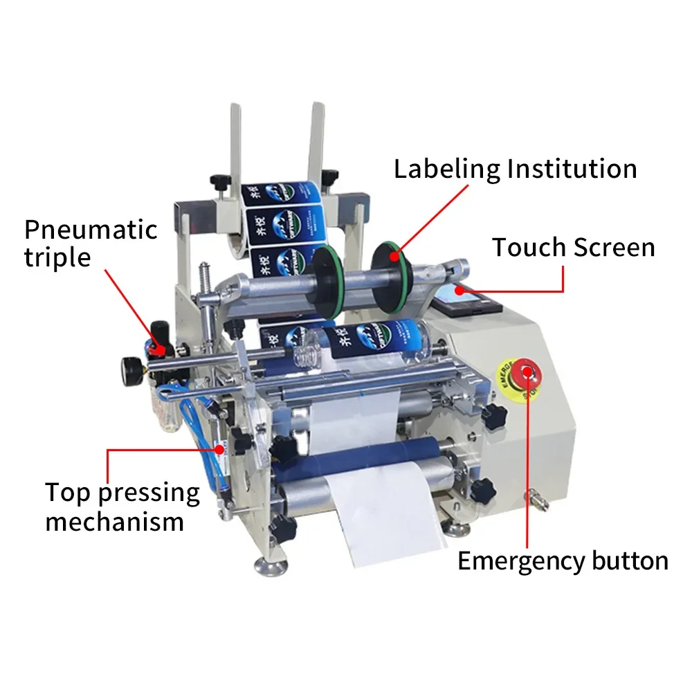 Orshang Group Purchase Price Semi-automatic Bottle Labeling Machine Small Bottle Labeling Machine Wine Bottle Labeling