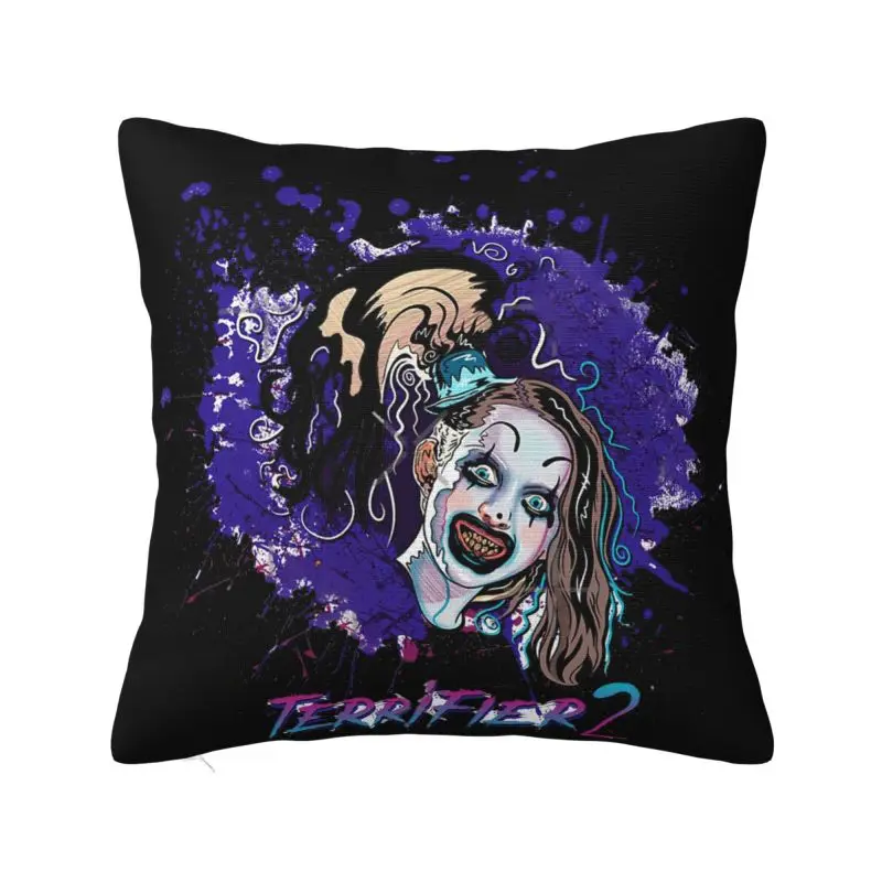 Custom T-Terrifiers Horror Movie Cushion Cover Decoration 3D Print Throw Pillow for Living Room Two Side