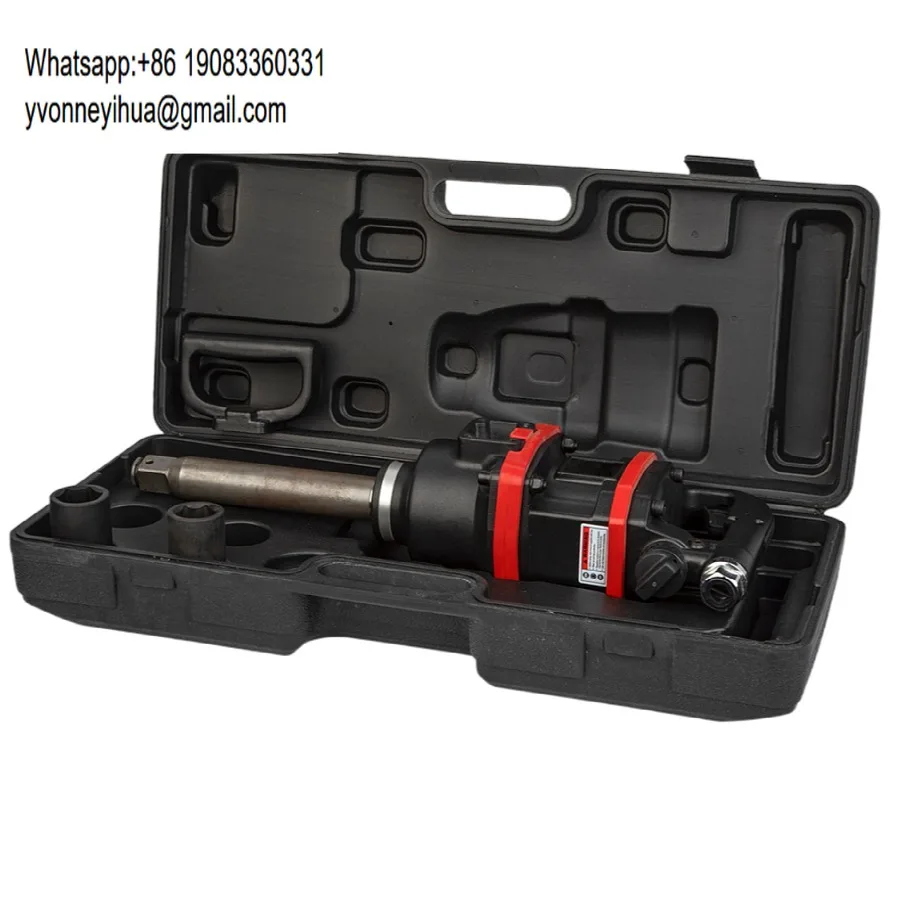 

China Pneumatic Tools 1 Inch Air Impact Wrench Kit With Sockets Air Wrench Tool Set 3800NM Air Spanner Kit