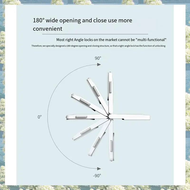 Perlindungan Kunci Kulkas Kunci Kabinet Sudut Kanan Pesawat Penggunaan Ganda Kunci Pengaman Anak 1Set