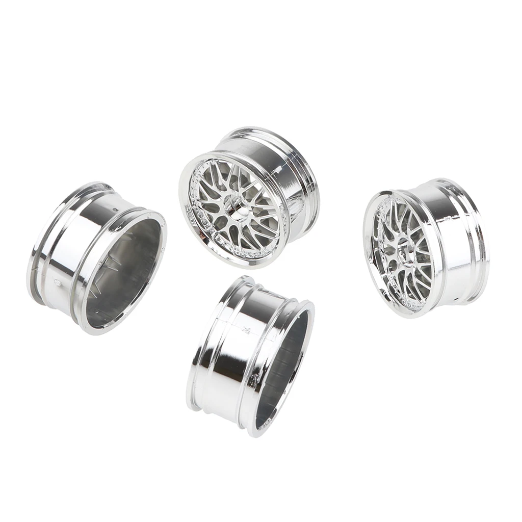 Wheel Hub Rim&Tires HSP94123 1/10 Off-Road RC Flat Racing Car Pack Of 4