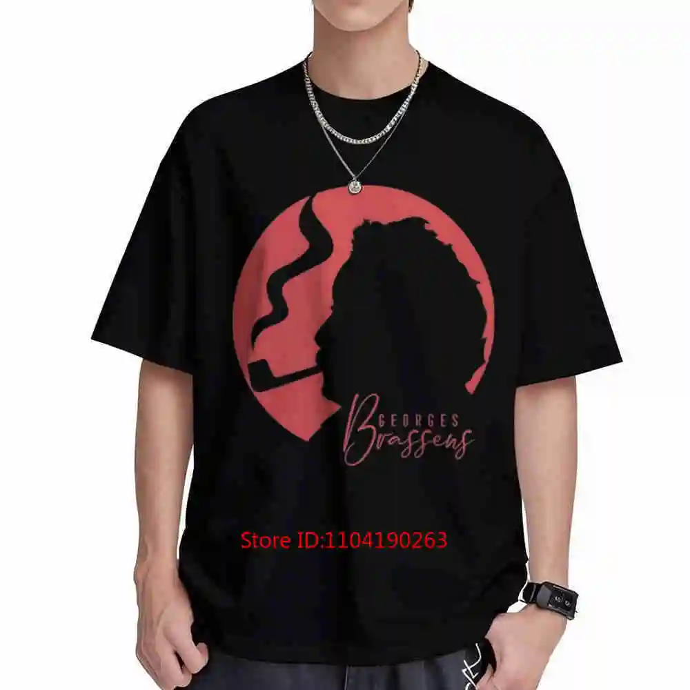 Georges Brassens Classique Short Sleeve Tee 100% Cotton T-Shirt
