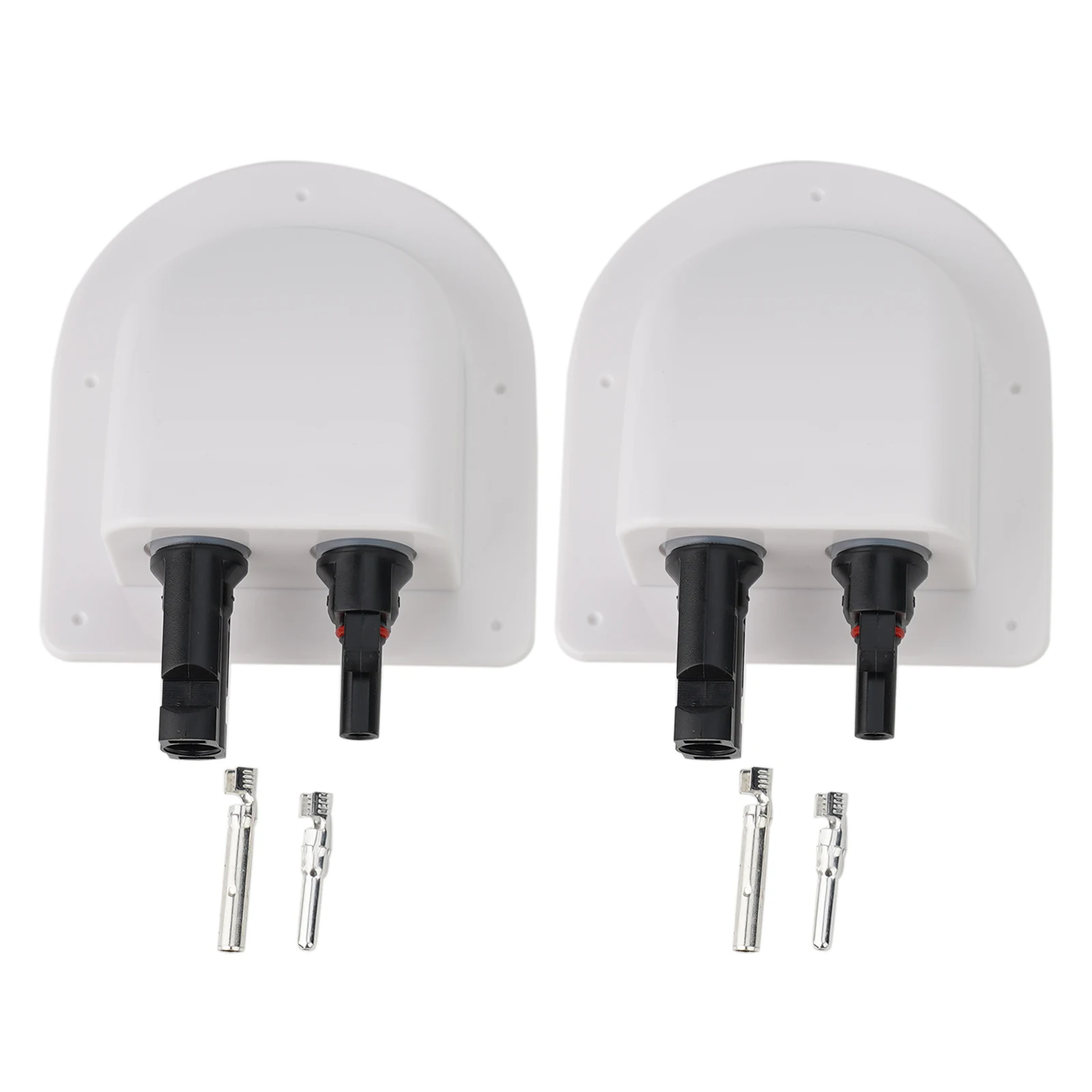 Solar Cable Gland Solar Connect Box For 2–6 Mm² Cables For Caravans 12 X 9.5 X 4cm Garden Holiday Homes Solar Double Cable Gland