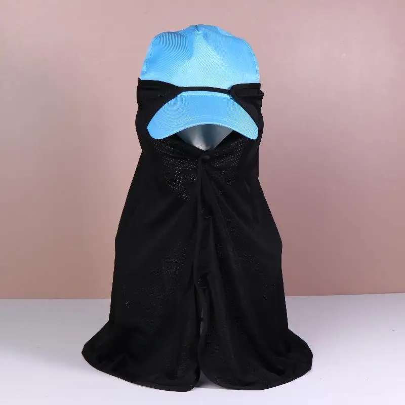 

Летняя женская маска для лица Cool Touch, дышащая, корректирующая лицо, защита от солнца для уличной шляпы, совместимая