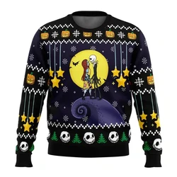 Puppet Bride Nightmare Before Christmas brutto maglione natalizio Pullover da uomo da donna coppia felpa con cappuccio