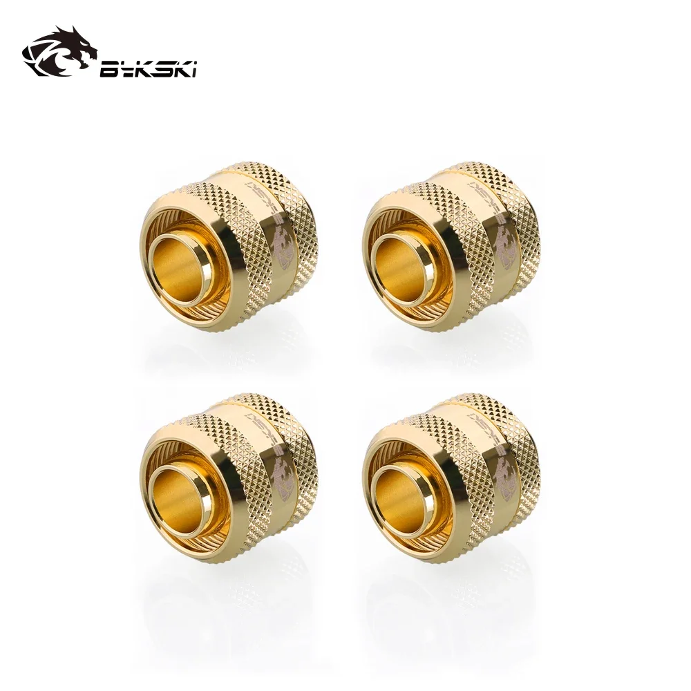 Bykski 4pcs/lot Hose Fitting Use for ID 9.5mm + OD 12.7 Pipes 3/8