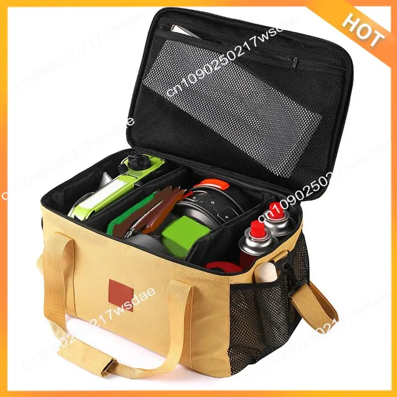 

X08A Camping Large Capacity Stove Tableware Storage Bag, Portable Sports Tote Bag For Outdoor Camping Hiking Picnic Travel