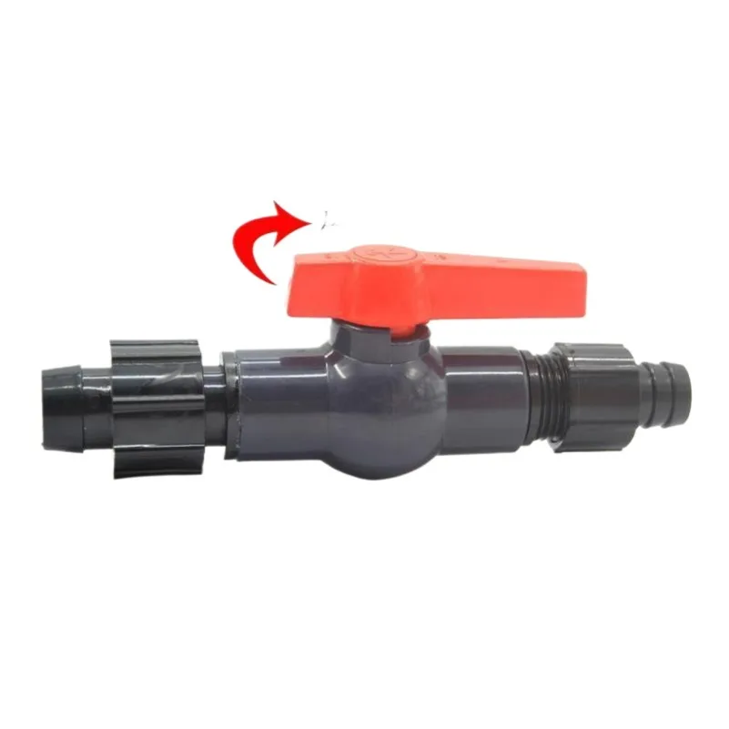 Fish tank filter bucket valve water pipe variable diameter connector with switch hose transfer quick connector