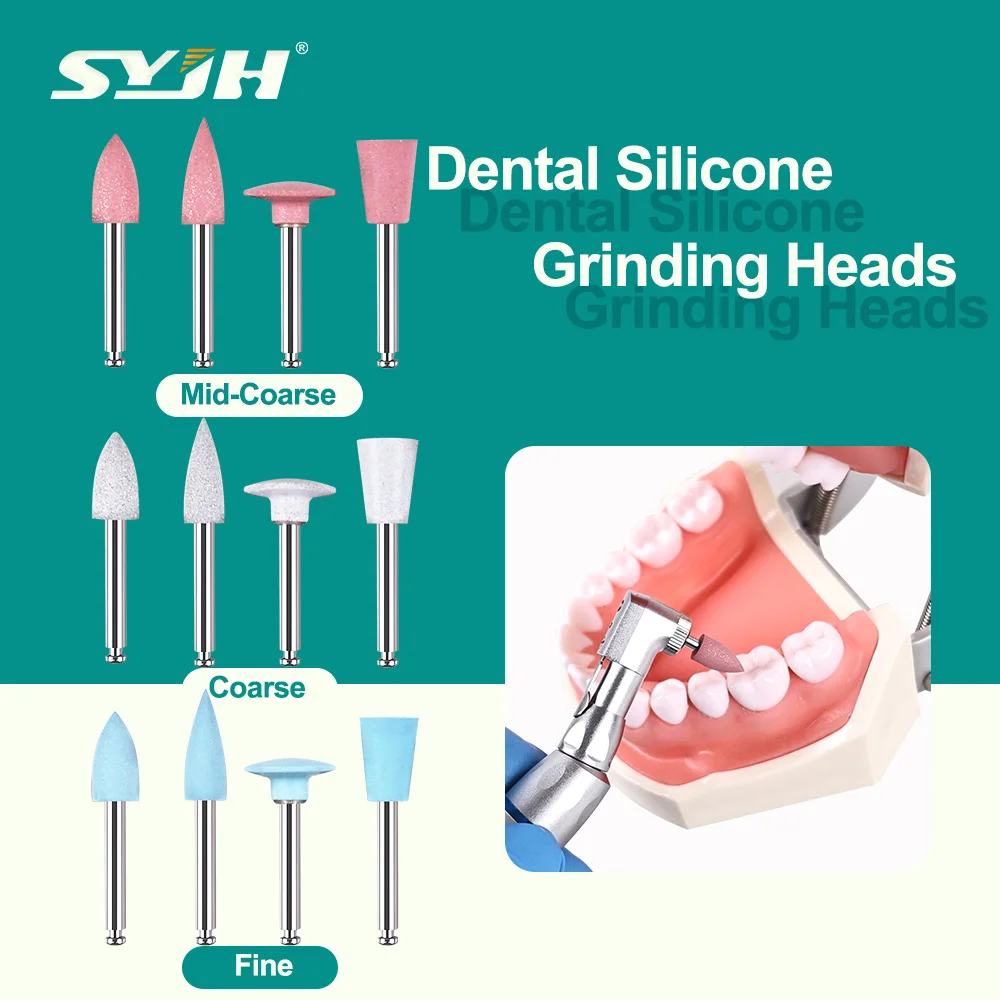 

Стоматологическая полировка, резиновая шлифовальная силиконовая головка, 2,35 мм, нержавеющая ручка, вращающийся полировщик зубов для низкоскоростных машин, стоматологические инструменты