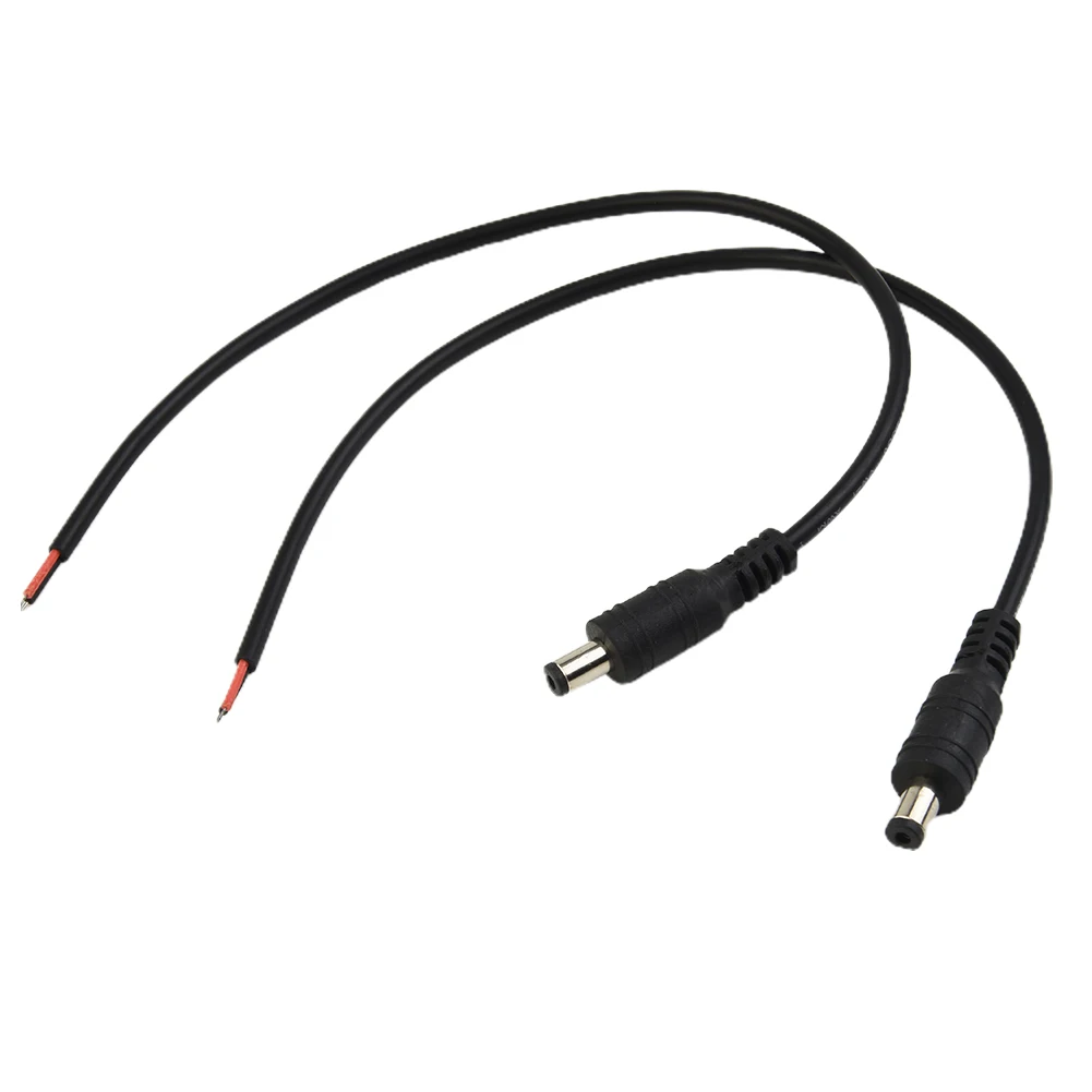5 Pairs of DC Power Adapter Cable Kit 12V Male Female Jack Connector for LED Strip Light and for cctv Surveillance Camera