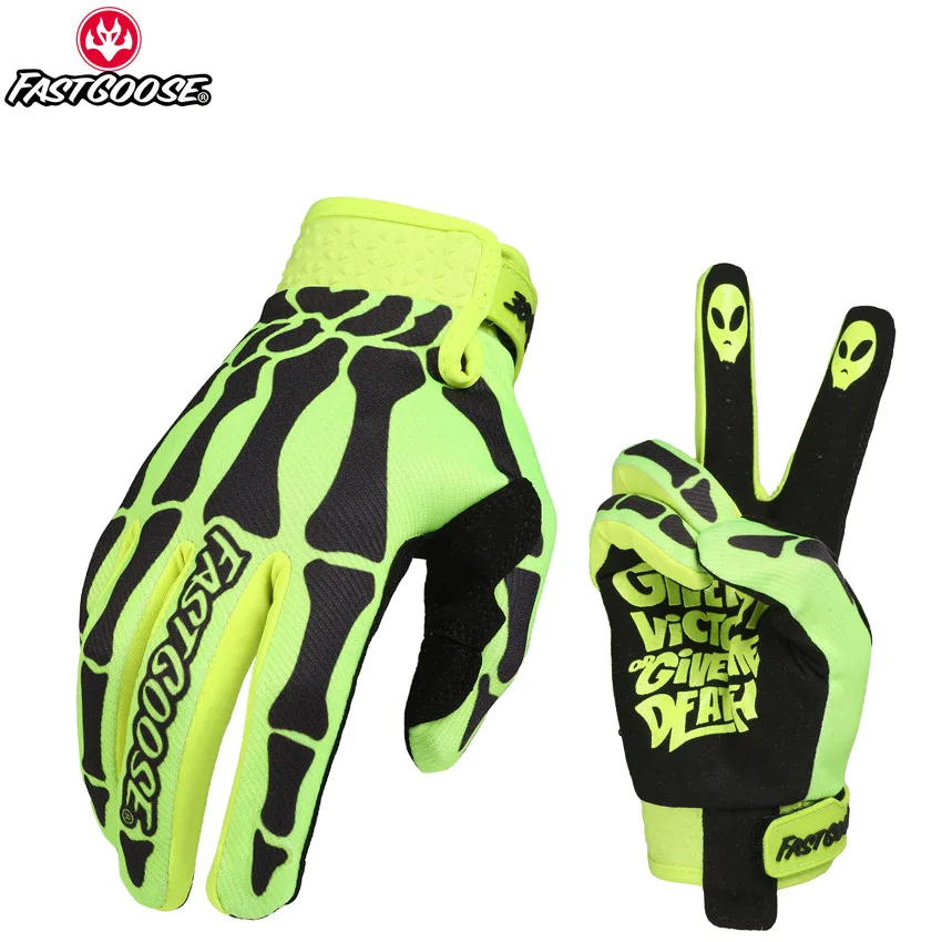 

FASTGOOSE перчатки со скелетом для мотоцикла, мотокросса, внедорожные MX BMX MTB ATV Guantes, велосипедные перчатки с сенсорным экраном