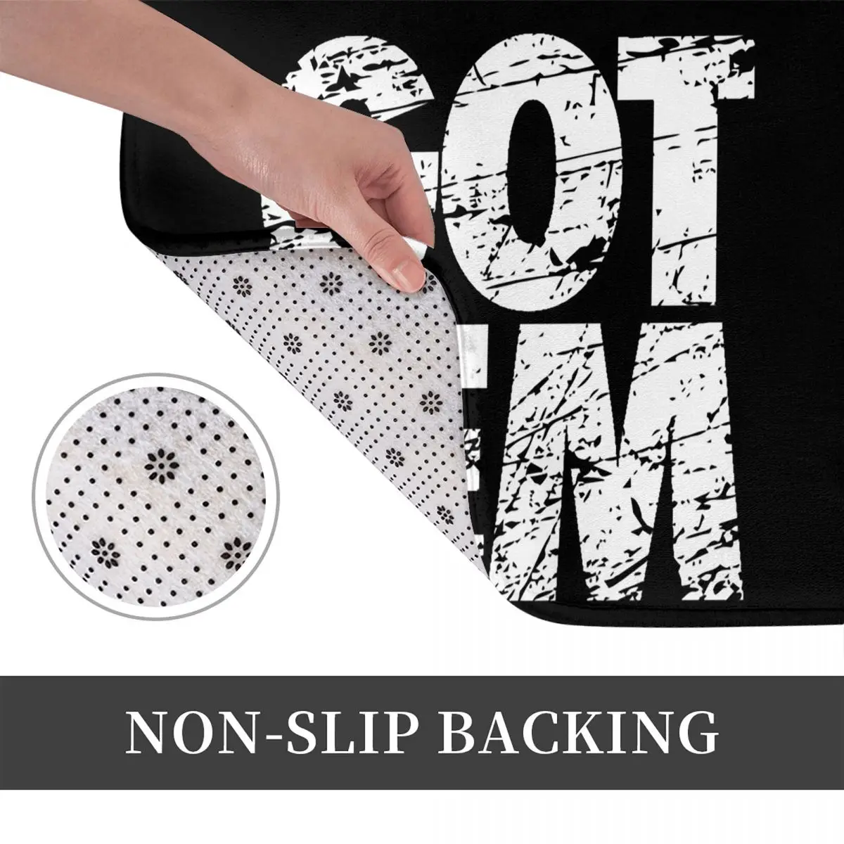 حصلت على Hypebeast Sneakerhead تصميم عدم الانزلاق ممسحة الكلمة حصيرة ماصة حصيرة السجاد البساط لمدخل المطبخ المنزل شرفة الحصير #4