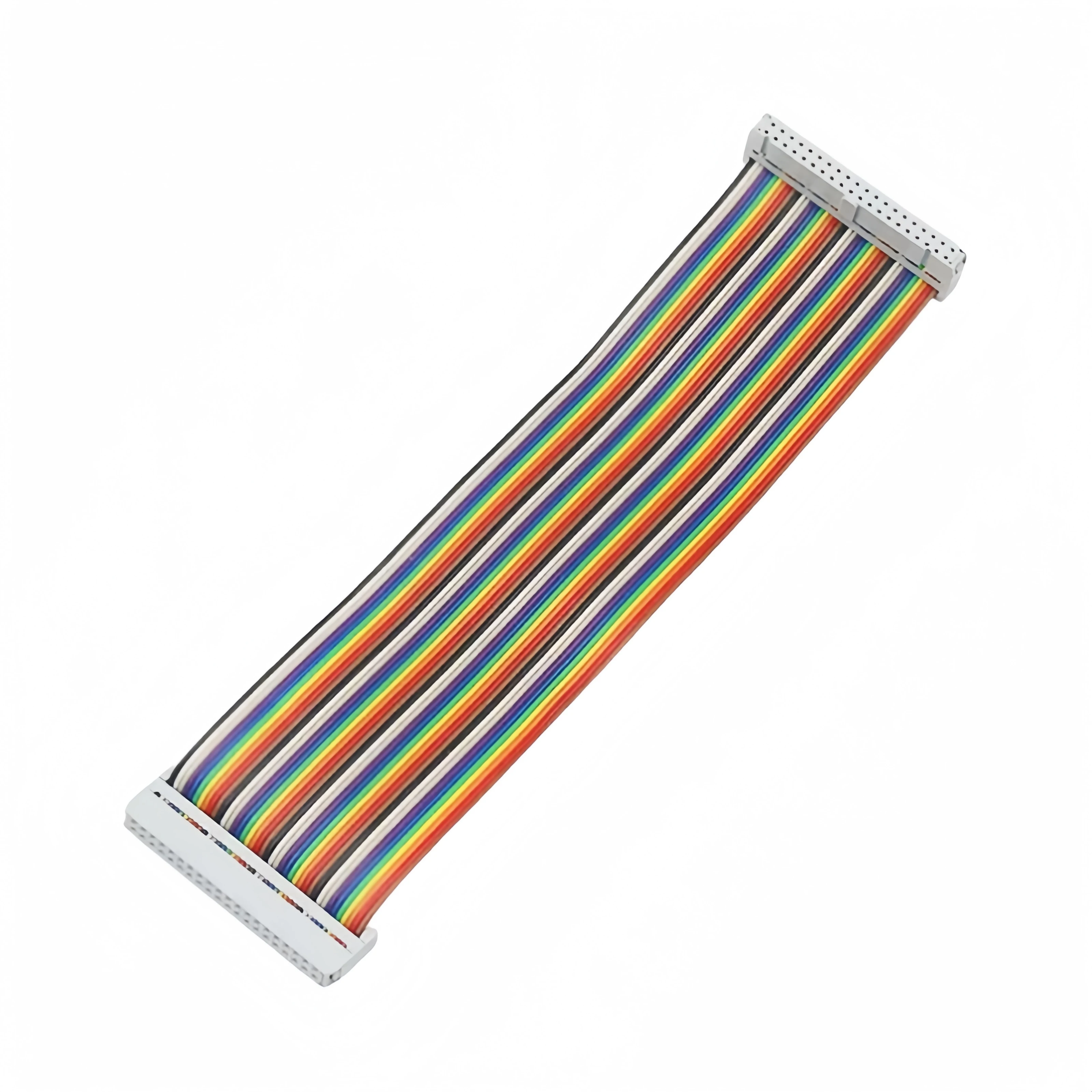 Imagem -02 - Cabo Adaptador Gpio de 40 Pinos 20 30 40cm Macho para Fêmea Cabo Gpio 2x20 Pinos Fêmea para Fêmea Cabo Arco-íris para Raspberry pi 3b 3b +