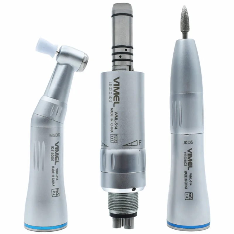 Complete Dental High And Low Speed Turbine Handpiece Set With Air Scaler Strong Power Handpiece Kit 2/4 Hole