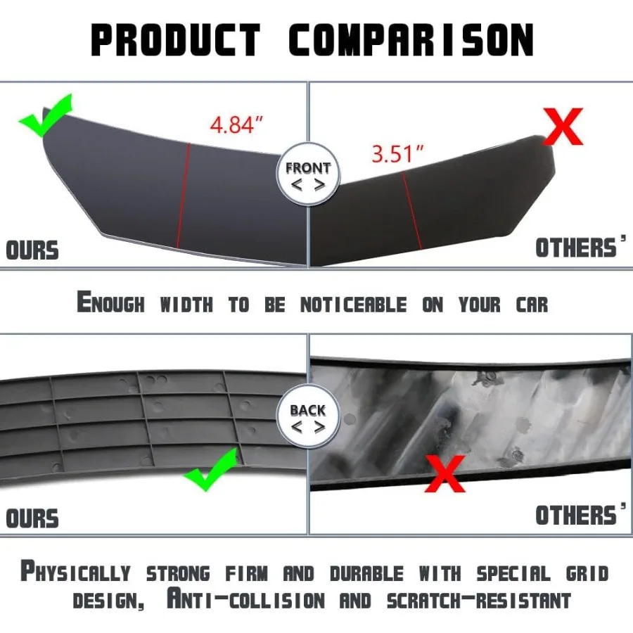 المصد الأمامي الشفاه المفسد + الجانب تنورة الفاصل + المصد الخلفي الشفاه التفاف الفاصل Canard جسم السيارة أطقم مع الأزرق قابل للتعديل 1013 S