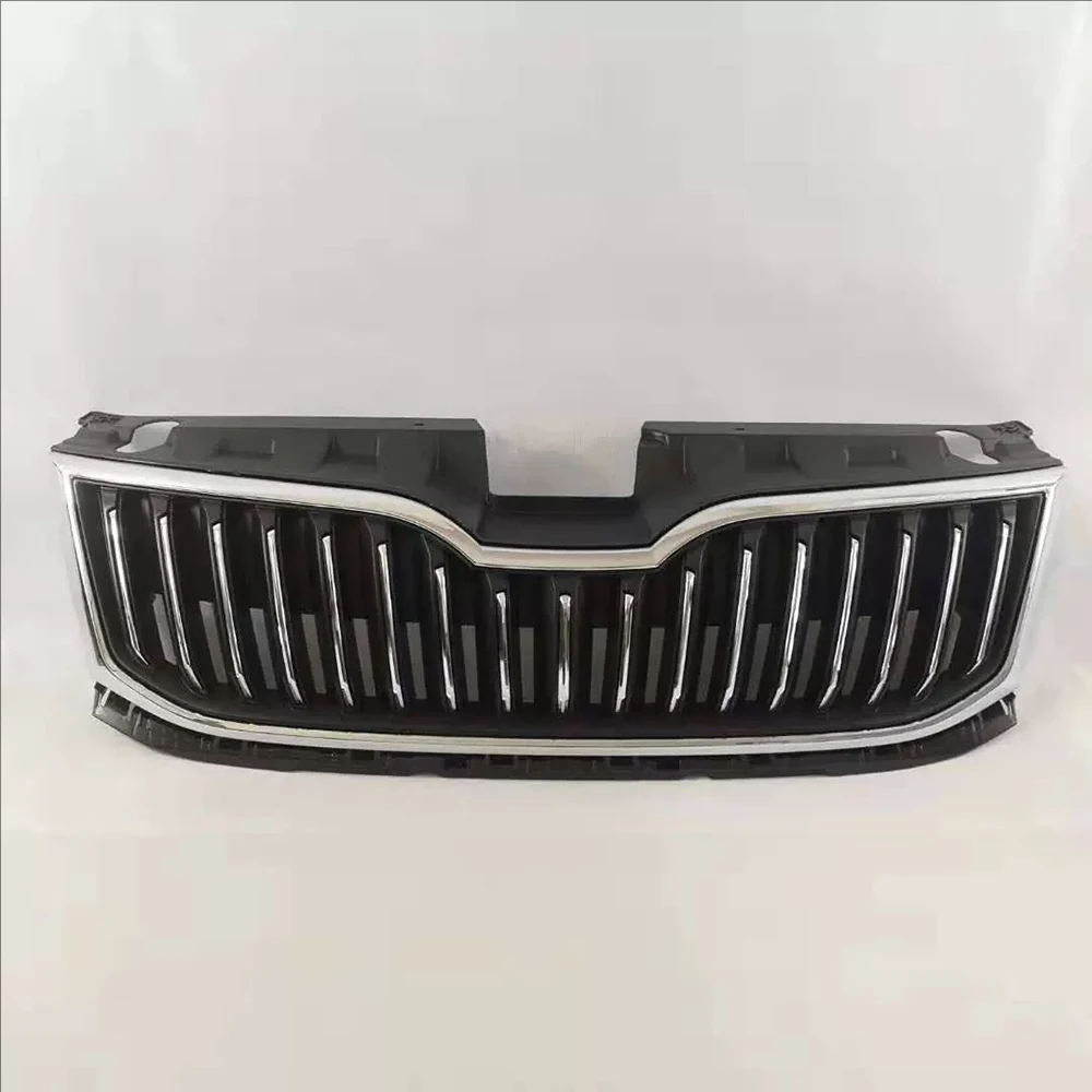 For Skoda Octavia 2018-2020 Front bumper grille Radiator grille protection cover Car Repair Bright silver grille Modification