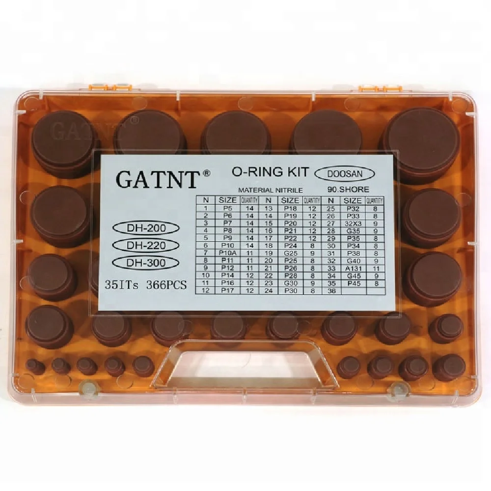 

366pcs Gatnt nitrile O-Ring Kit Box for doosan excavator