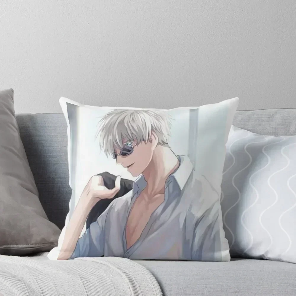 

Gojo-sensei Throw Pillow Couch Pillows Decorative Cushion Cover Luxury Room Decorative Cushions Luxury Pillow Cover pillow