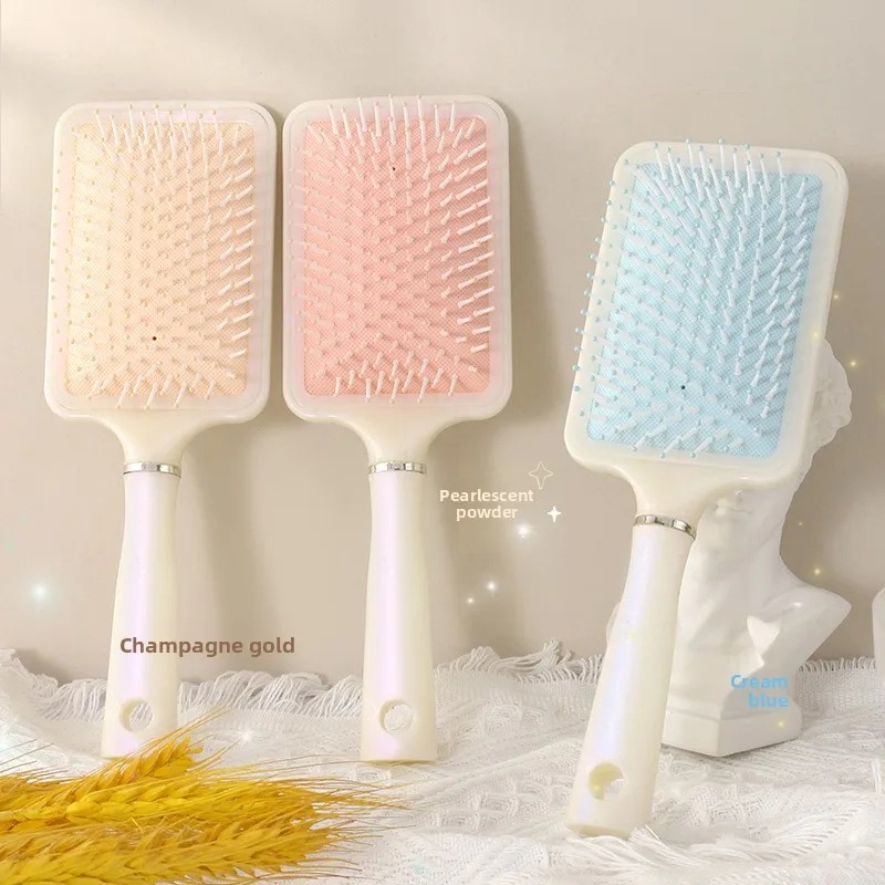 Creamy INS Mermaid Pearl Air Cushion Comb for Women-Scalp Massage Hairbrush,Smooth Hair,Shiny & Voluminous,Perfect for Home Use