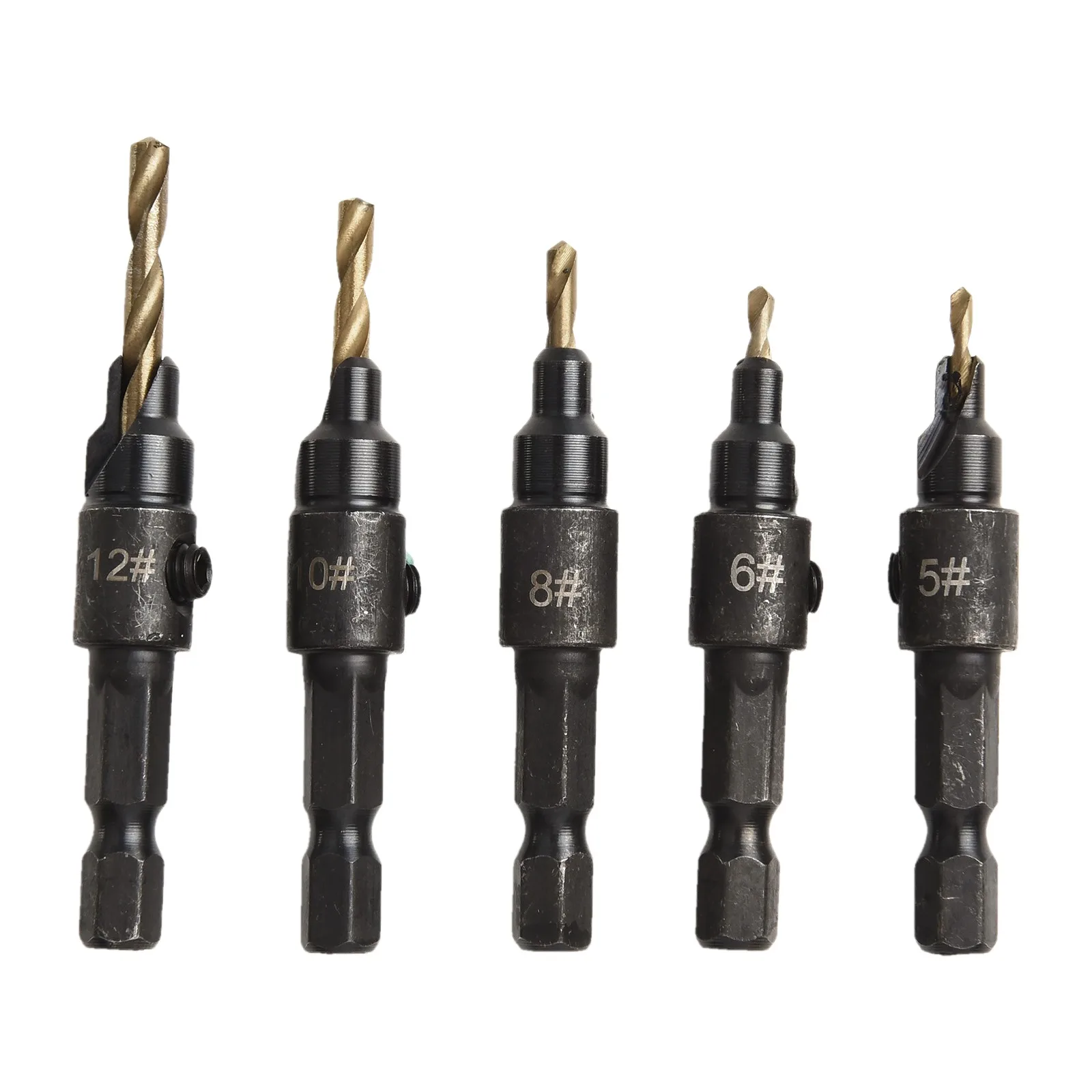 Adjustable Drill Kit Adjustable Quick Change Drill Wide Compatibility Easy Drill Bit Replacement Hexagonal Shank Design