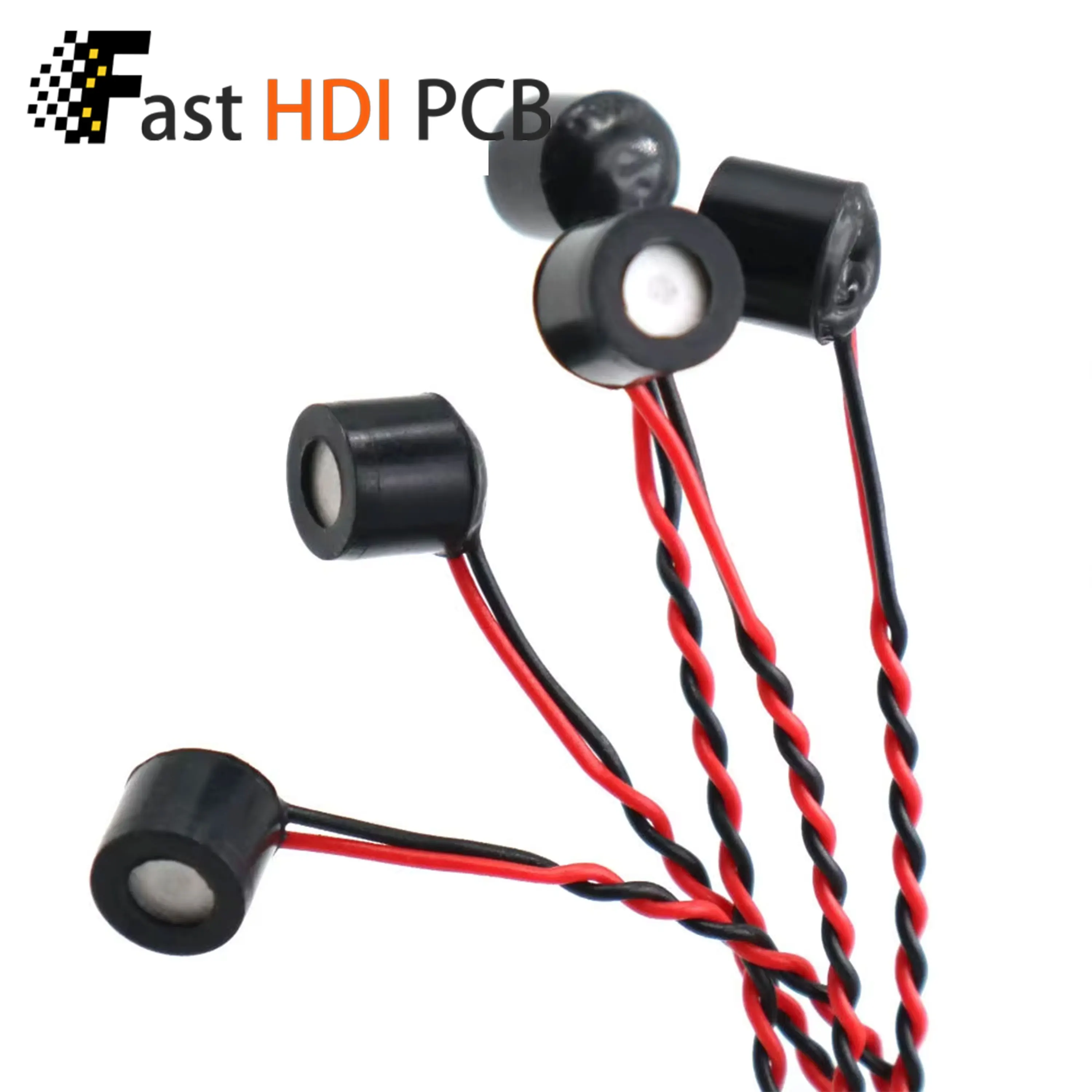6050 Electret Condenser Microphone High Sensitivity 2.2KΩ with 2P1.25mm Plug Cable, 1-10V, Optional Waterproof/Insulated