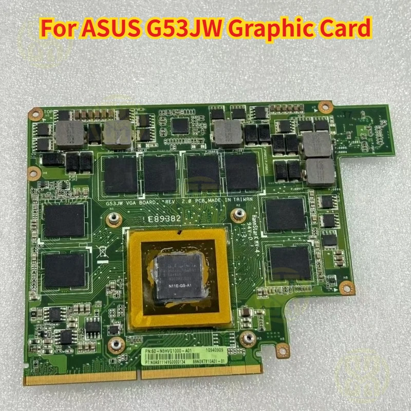 

N11E-GS-A1 VGA оригинальная видеокарта для ASUS G53JW GTX460M GTX 460M, видеокарта