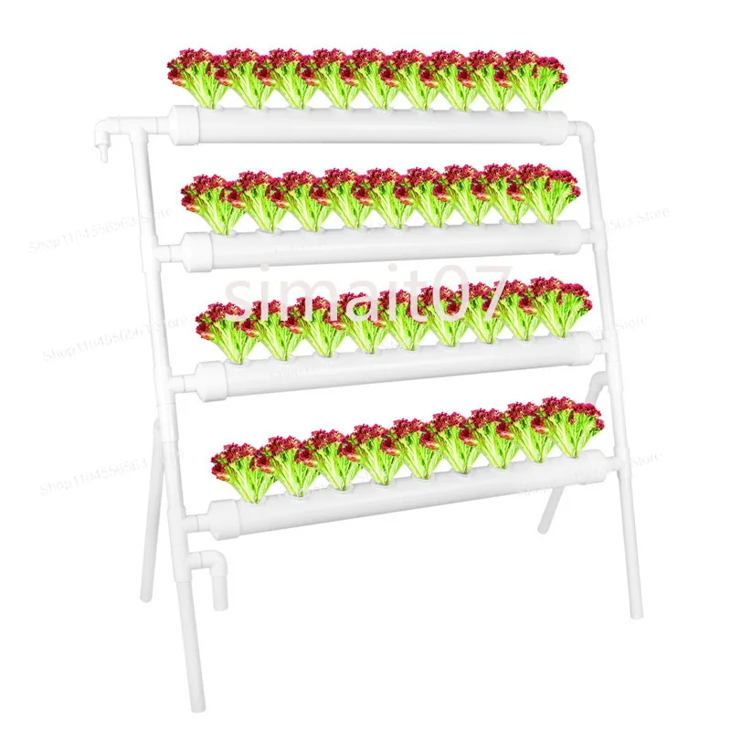 Wall-Mounted 36-Hole Hydroponic Grow Kit - Home Garden/Veranda Planting Set with 220V/110V Water Pump
