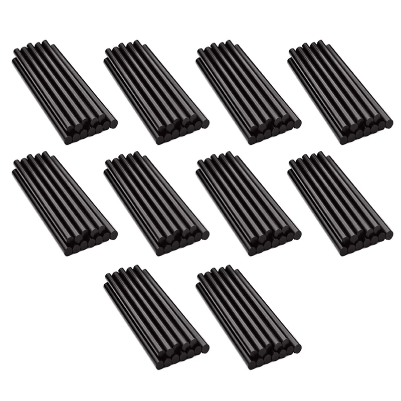 150 قطعة من أعواد الغراء الساخن، 270 × 11 مم أعواد صمغ يسيح بالحرارة باللون الأسود لمشاريع إصلاح دنت جسم السيارة والحرف اليدوية