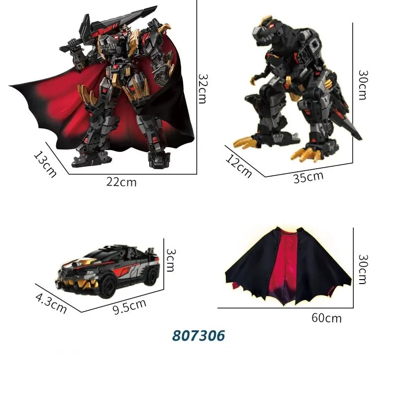 Cloak Force Dinoid Warrior REX KAISER BLACK EDITION Transformation