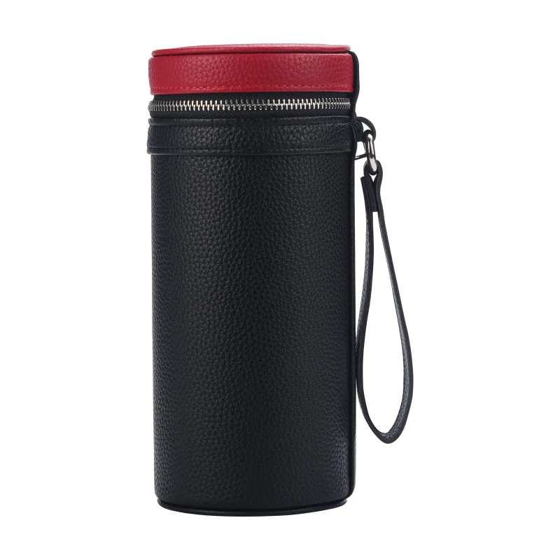 

High-end glasses storage box large size three-position sunglasses sunglasses glasses case leather pressure-resistant travel