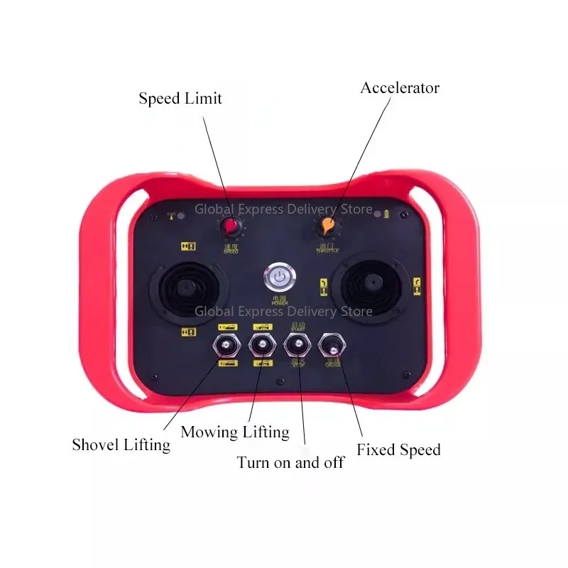 Drahtlose Fernbedienung SINOSTAR Fernbedienung für Rasenmäher oder Raupenchassis