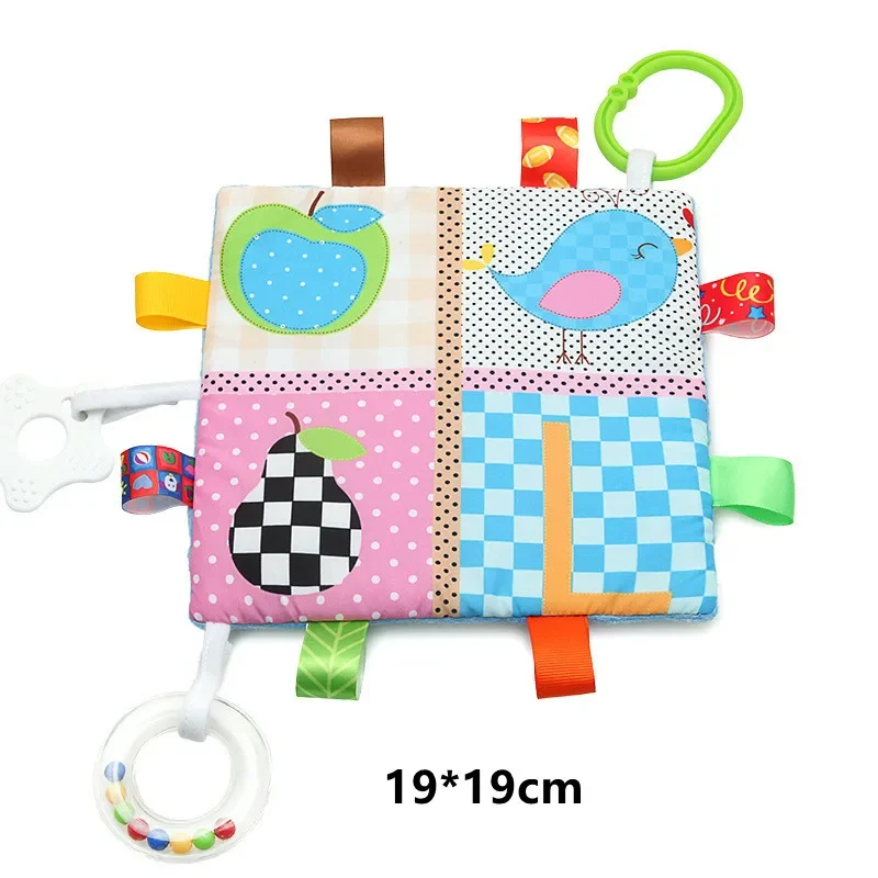 Neugeborene Baby Plüsch weich beschwichtigen Handtuch schlafen Kinderwagen Rassel hängen Spielzeug Cartoon Tier Blankie Lernspiel zeug 0-24 Monate