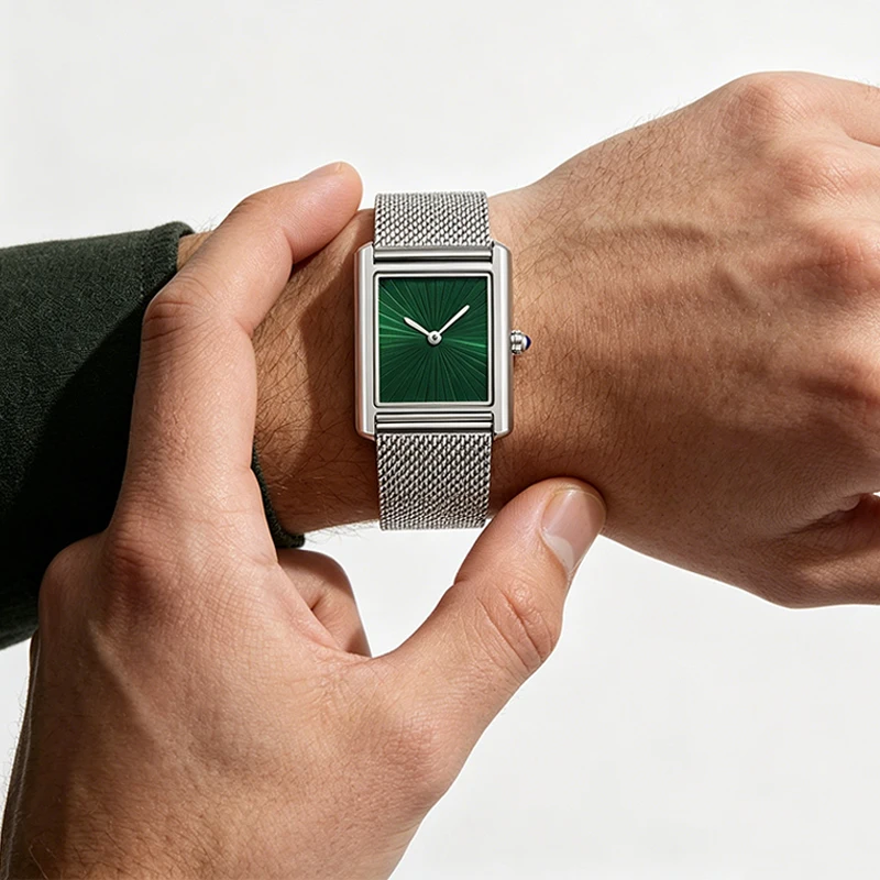 Relojes de pulsera de cuarzo de lujo para hombre, novedades 2026, reloj cuadrado impermeable, reloj masculino, regalos, 