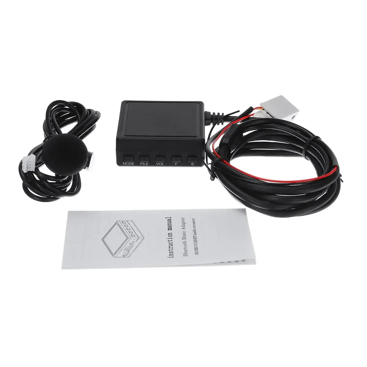 For Mercedes for Benz W169 W245 W203 W209 W164 bluetooth Aux Receiver Cable with USB,microphone Hands-free Aux Adapter