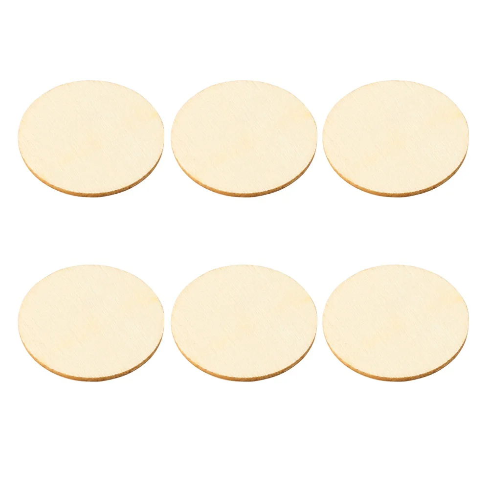 

50pcs Natural Wood Pieces Slice Round Unfinished Wooden Discs for Crafts Centerpieces DIY Ornaments DIY Wood Slice