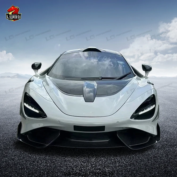 

Комплект Bodykit из углеродного волокна 765LT для 720S, передние боковые юбки для губ, диффузор, крылья, комплект кузова для гриля, автомобильные бамперы