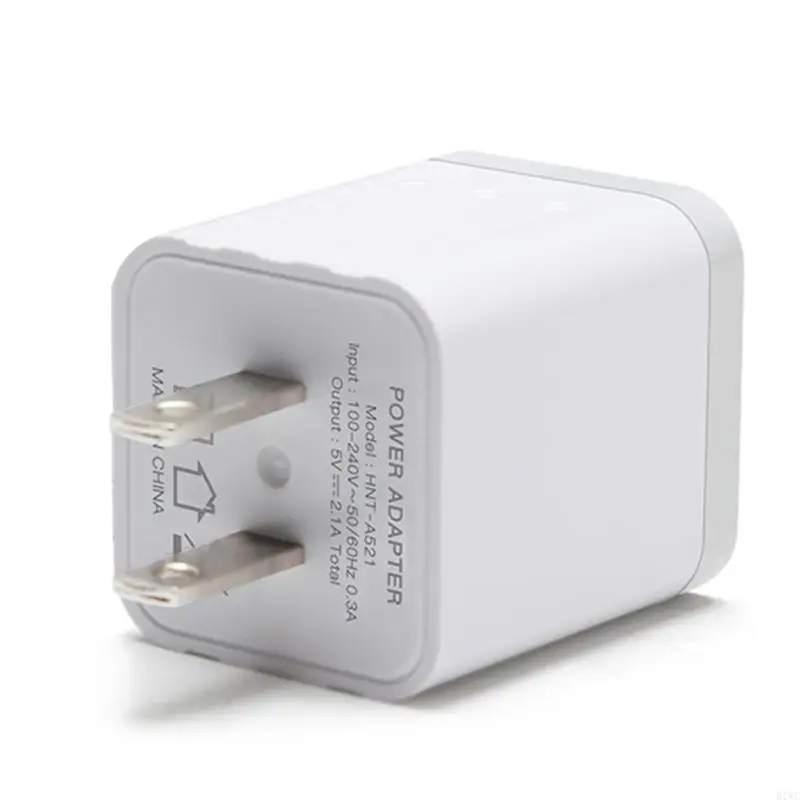 Two Square USB Lightweight Fast Charging Block for Easy Carrying and Quick Charging
