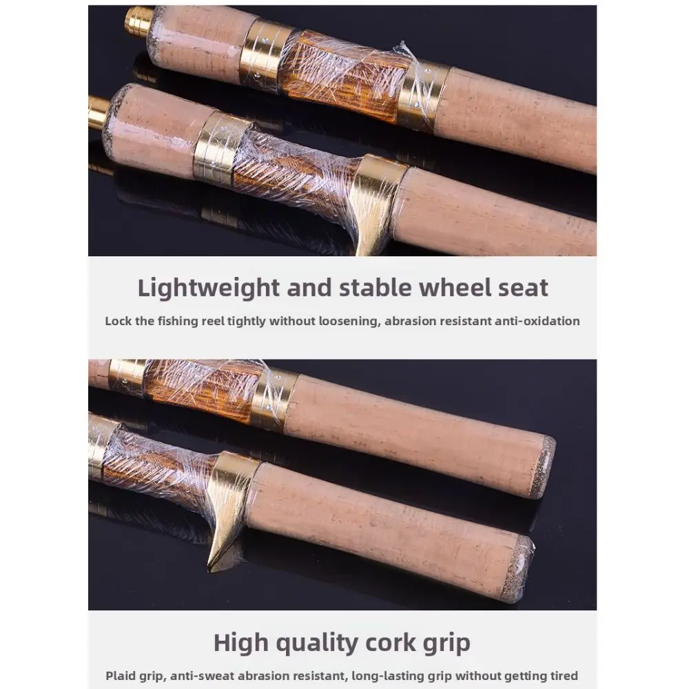 

2025 4 Sections Spinning Fishing Rod Spinning Carbon Casting Fishing Rod UL Power 1.4m Carbon Fiber Fishing Pole Winter