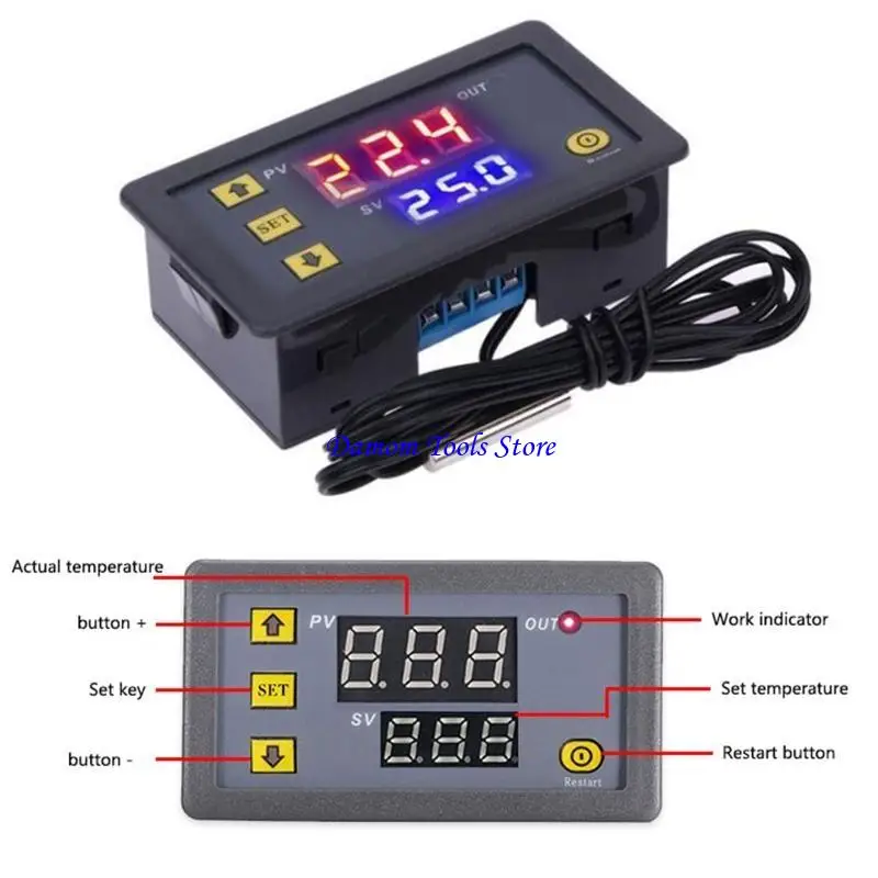 57BE PID TERPERTY THERMOSTAT 20 ℃ -100 ℃ التحكم في تبريد التدفئة