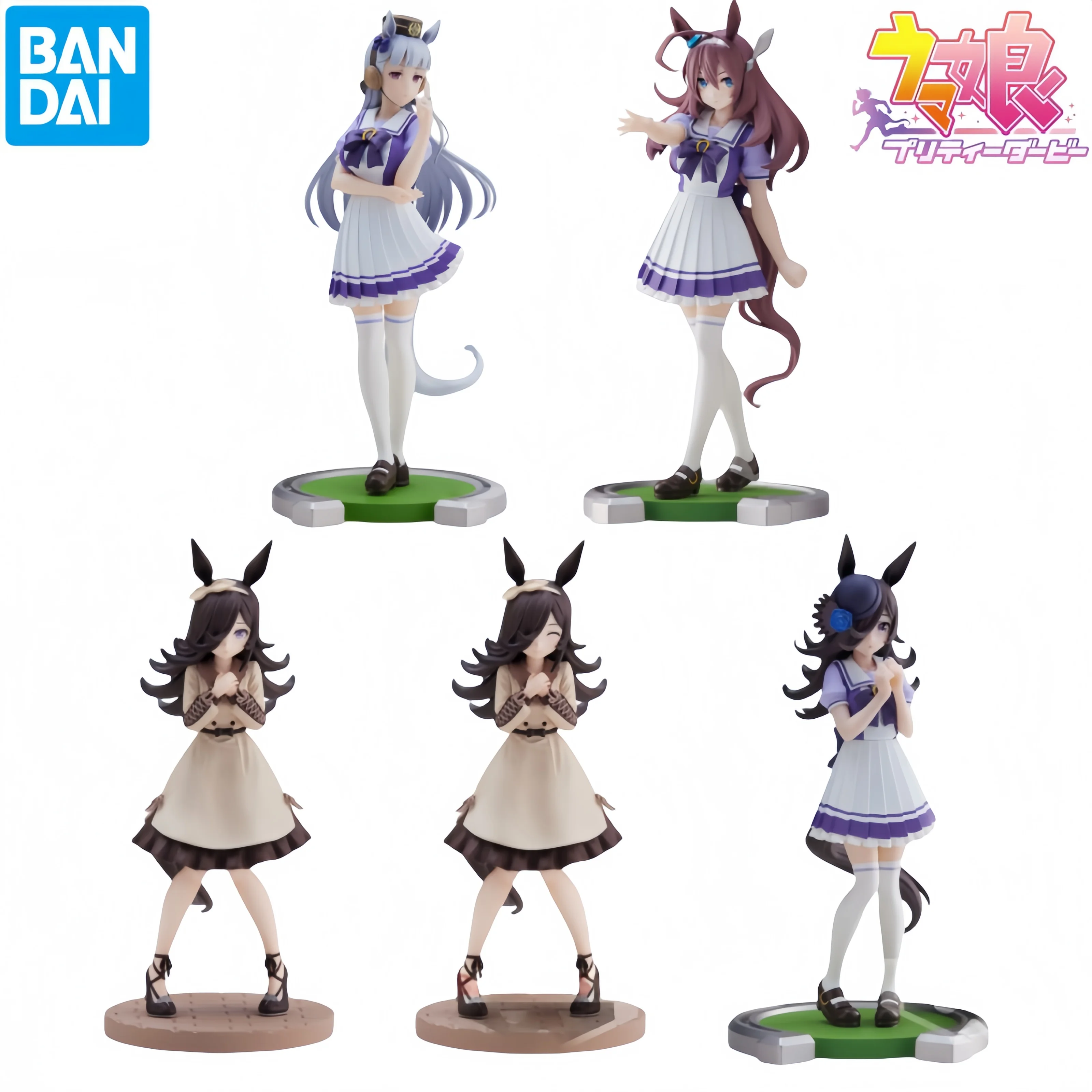 

Bandai In Stock Collectible Anime Characters Pretty Derby Rice Shower Original Box Model Garagekit Original Statue Action Figure