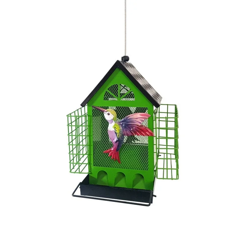 

New bird feeder, creative metal garden anti-squirrel